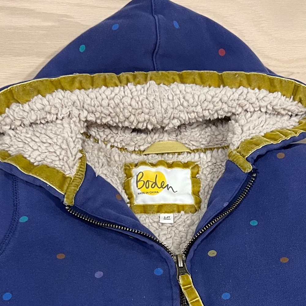 Toddler girls Boden zip-up hoody